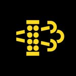 Diesel particulate filter warning light